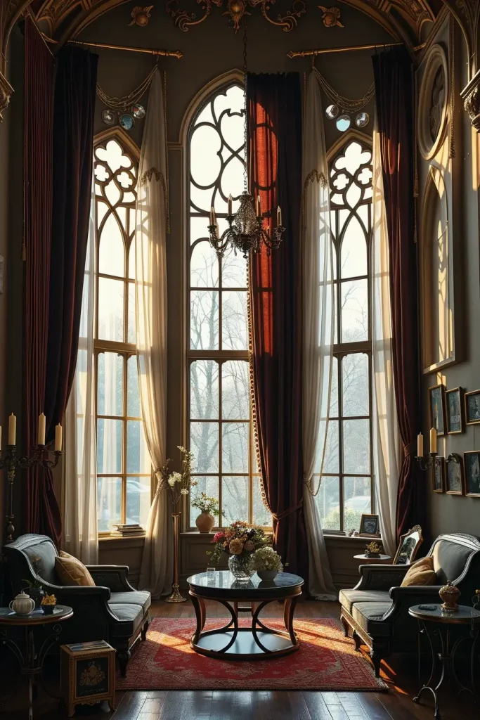 64 Gothic Living Room Arches and Windows: Elegant Design Ideas