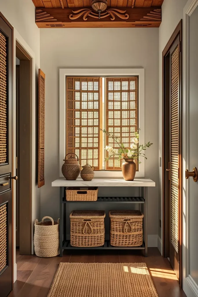 65 Earthy Hallway Styling Tips to Create a Warm and Natural Entryway