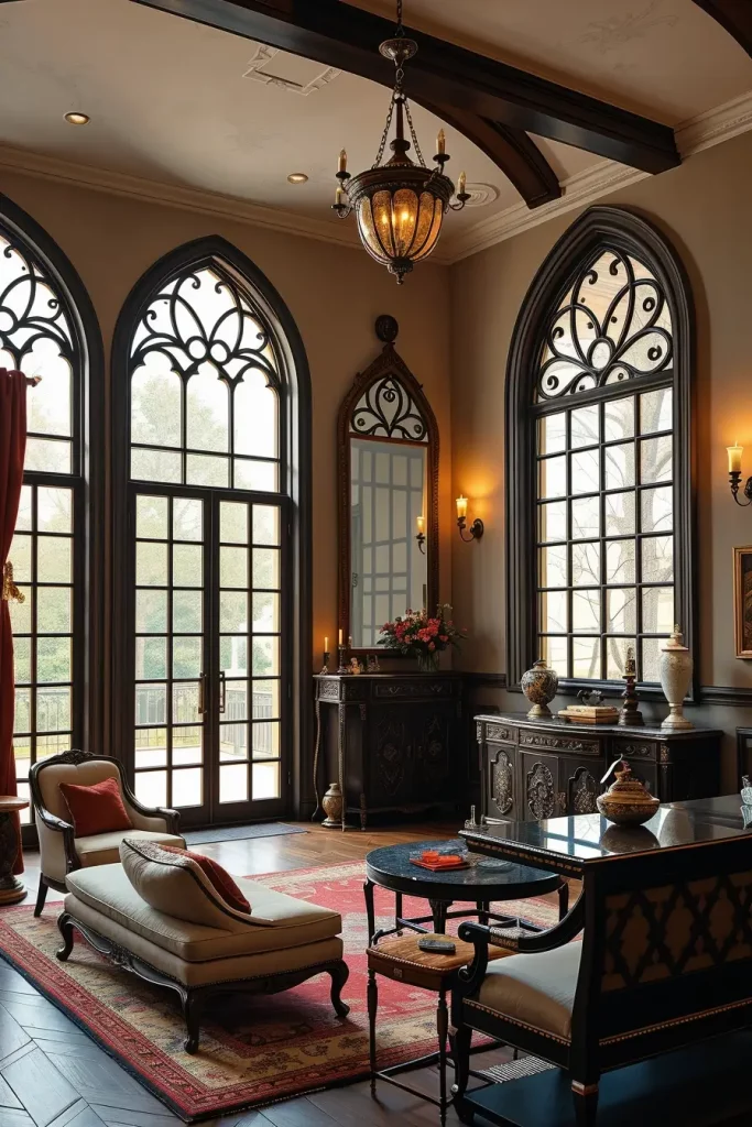 64 Gothic Living Room Arches and Windows: Elegant Design Ideas