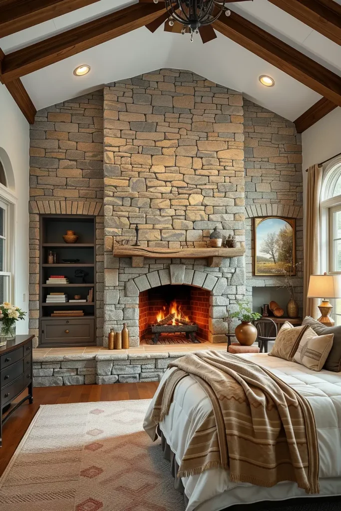 Stone Fireplace Bedroom: Cozy and Modern Design Ideas for Every Style