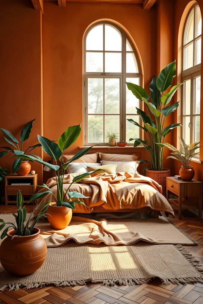 65 Terracotta and Tan Bedroom Ideas for a Warm and Elegant Interior