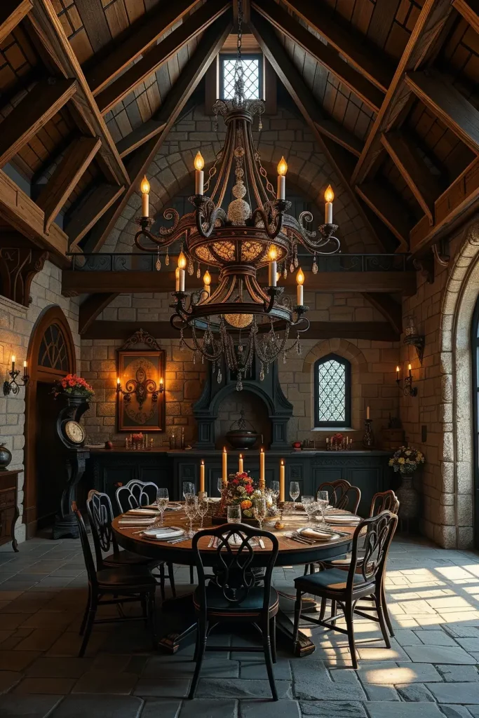 63 Castlecore Kitchen and Dining Room Inspiration Ideas for Timeless Medieval Elegance