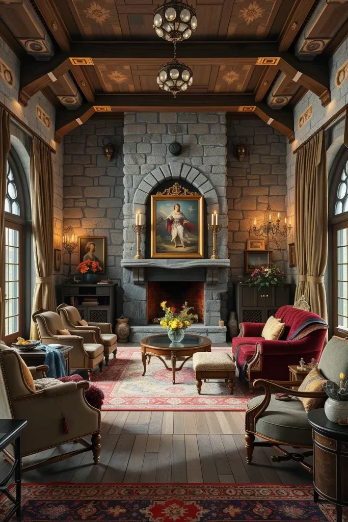 62 Castlecore Living Room Inspiration: Ideas for a Regal and Cozy Home