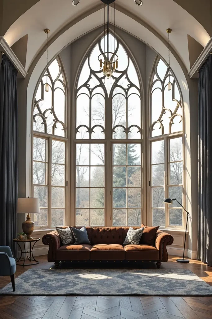 64 Gothic Living Room Arches and Windows: Elegant Design Ideas