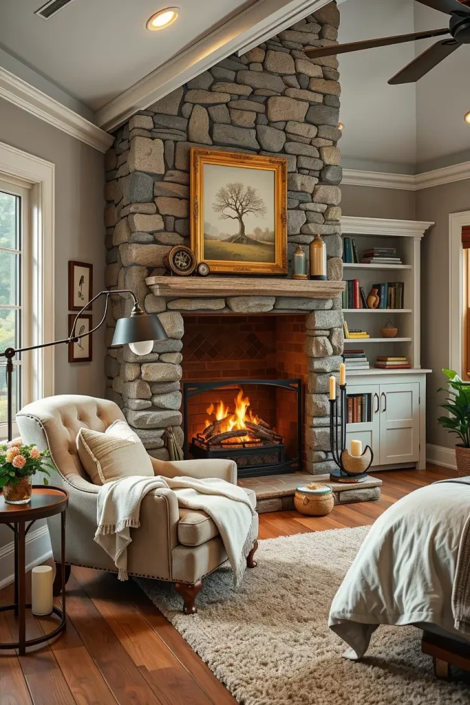 Stone Fireplace Bedroom: Cozy and Modern Design Ideas for Every Style