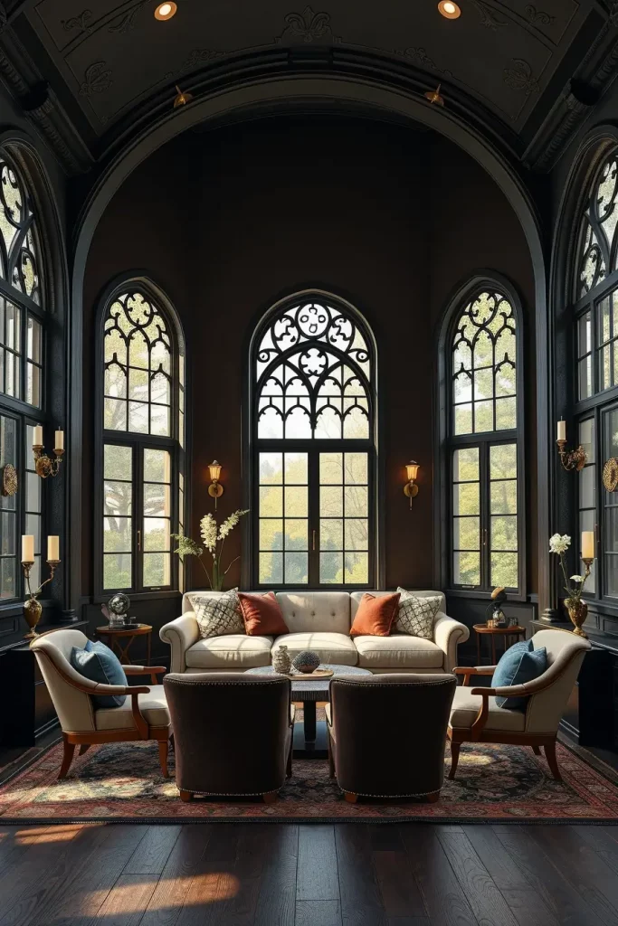 64 Gothic Living Room Arches and Windows: Elegant Design Ideas