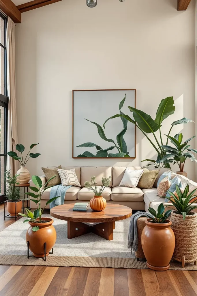 64 Earth-Tone Living Room Ideas for a Warm and Natural Home