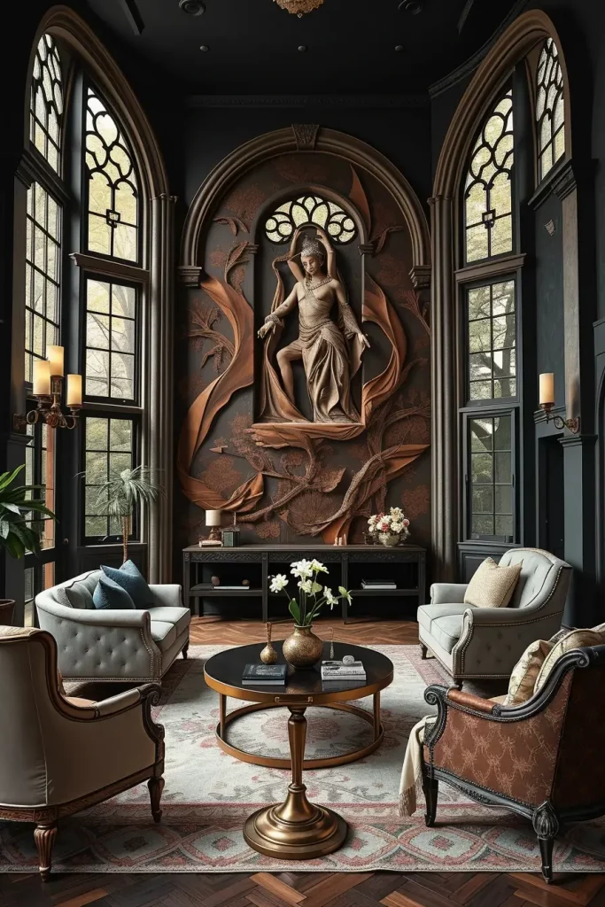 64 Gothic Living Room Arches and Windows: Elegant Design Ideas