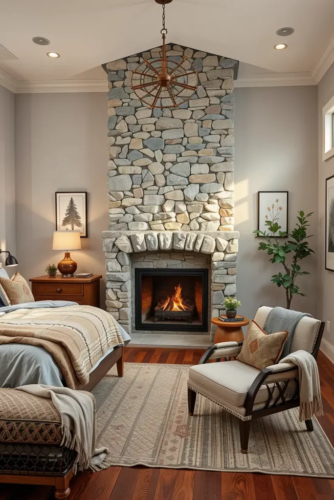 Stone Fireplace Bedroom: Cozy and Modern Design Ideas for Every Style