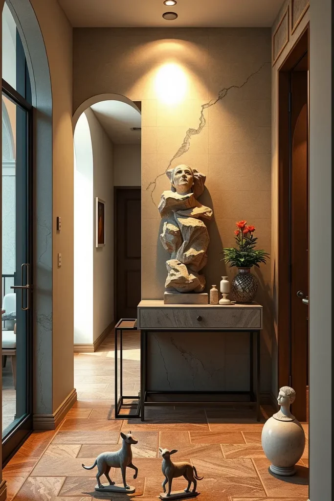 65 Earthy Hallway Styling Tips to Create a Warm and Natural Entryway