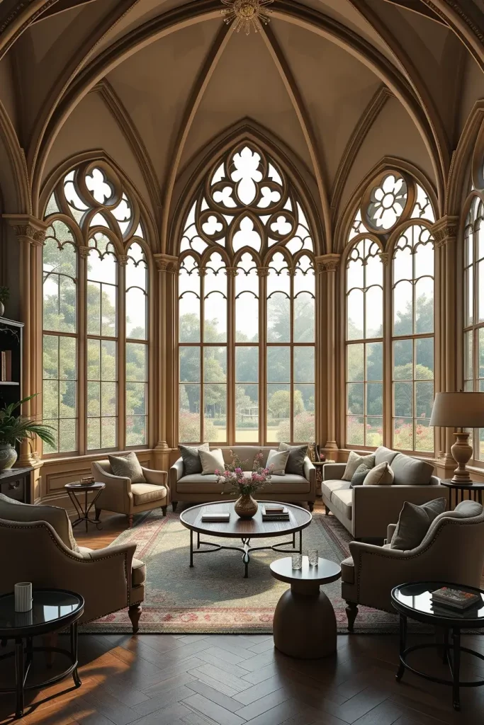 64 Gothic Living Room Arches and Windows: Elegant Design Ideas