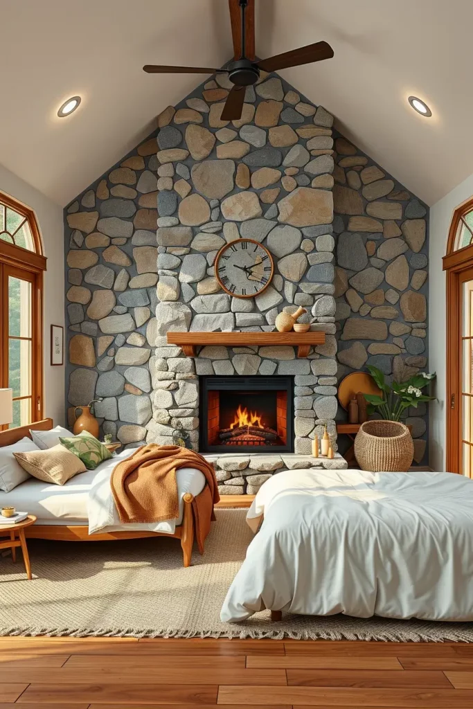 Stone Fireplace Bedroom: Cozy and Modern Design Ideas for Every Style