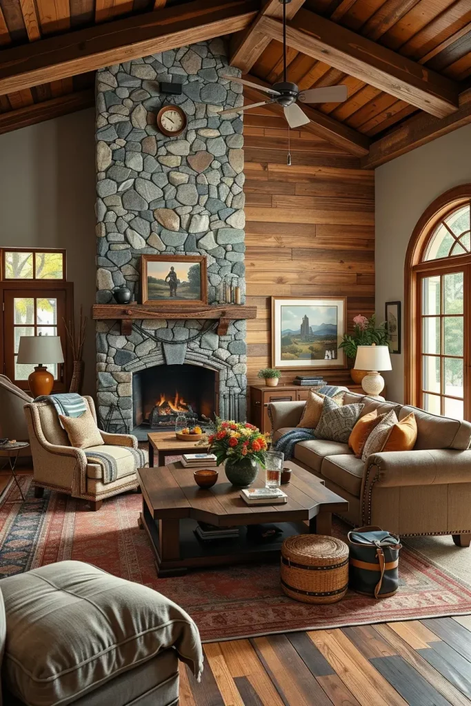 64 Warm Rustic Living Room Ideas for a Cozy and Inviting Home