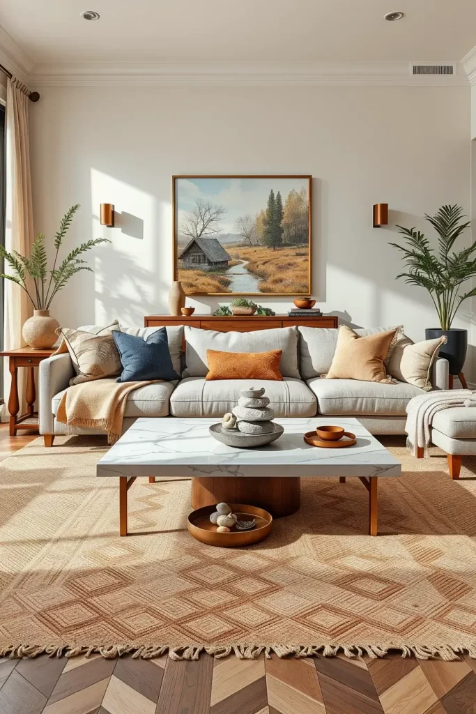 64 Earth-Tone Living Room Ideas for a Warm and Natural Home
