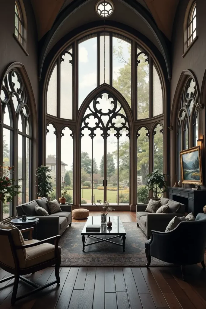 64 Gothic Living Room Arches and Windows: Elegant Design Ideas