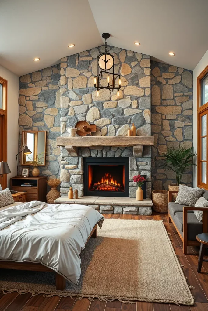 Stone Fireplace Bedroom: Cozy and Modern Design Ideas for Every Style