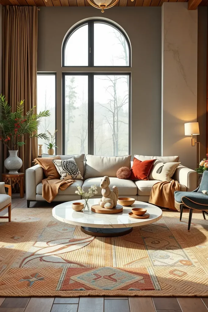 64 Earth-Tone Living Room Ideas for a Warm and Natural Home