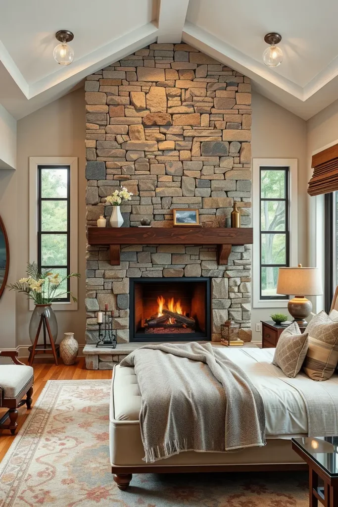 Stone Fireplace Bedroom: Cozy and Modern Design Ideas for Every Style