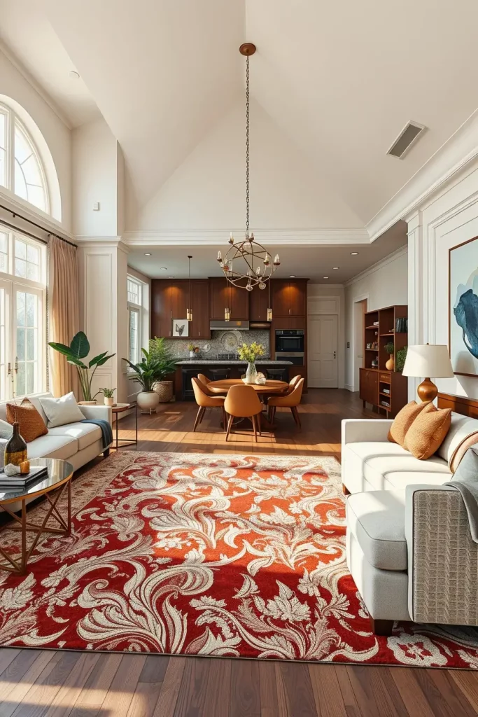 66 Cherry Coded Accents for Open-Plan Houses: Elegant Design Ideas