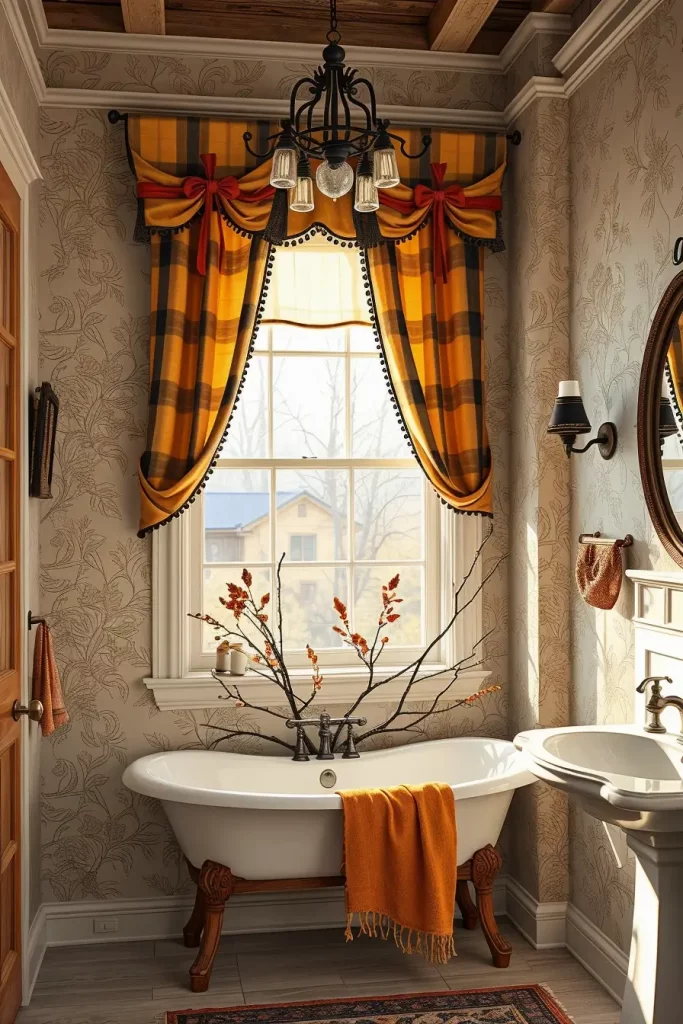 64 Rustic Bathroom Fall Makeover Ideas for a Cozy Seasonal Refresh