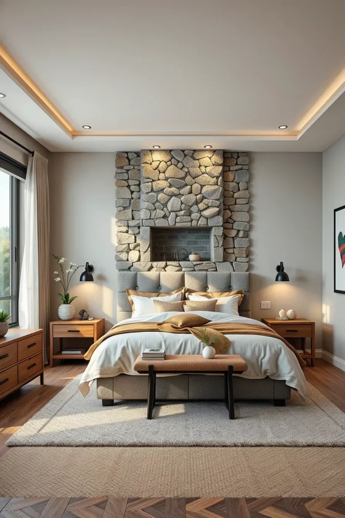 Stone Fireplace Bedroom: Cozy and Modern Design Ideas for Every Style