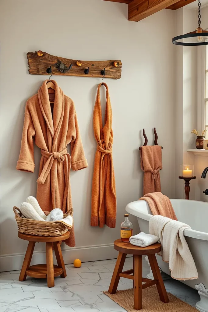 64 Rustic Bathroom Fall Makeover Ideas for a Cozy Seasonal Refresh