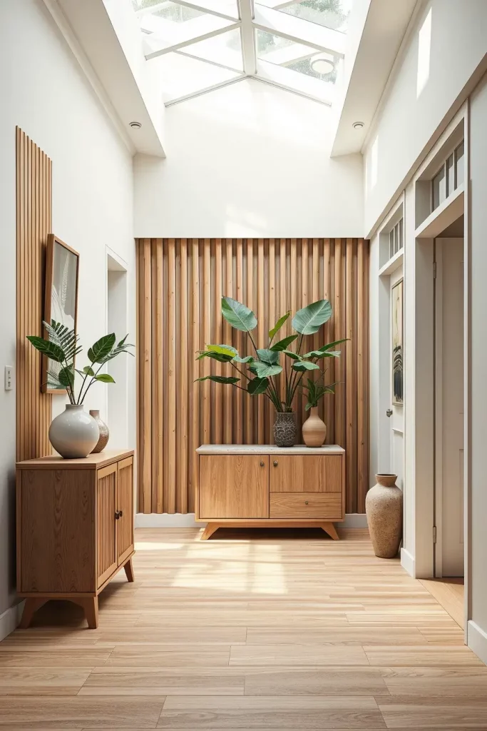 62 Modern Hallway Design With Natural Materials: Stylish Ideas for a Timeless Home