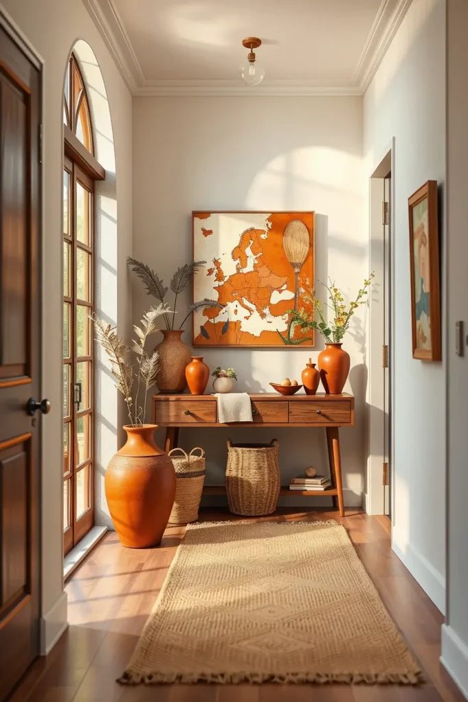 65 Earthy Hallway Styling Tips to Create a Warm and Natural Entryway