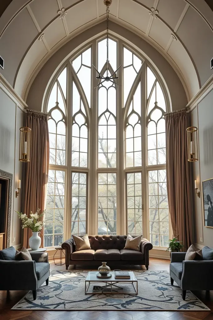 64 Gothic Living Room Arches and Windows: Elegant Design Ideas