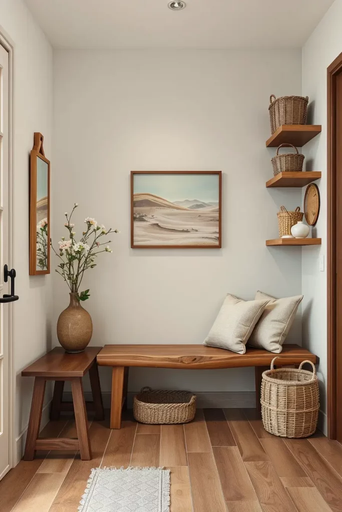 65 Earthy Hallway Styling Tips to Create a Warm and Natural Entryway