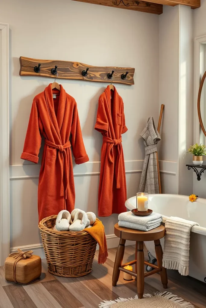 64 Rustic Bathroom Fall Makeover Ideas for a Cozy Seasonal Refresh