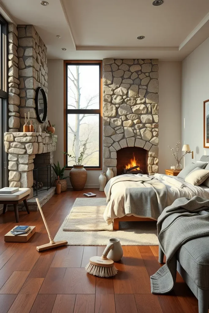 Stone Fireplace Bedroom: Cozy and Modern Design Ideas for Every Style