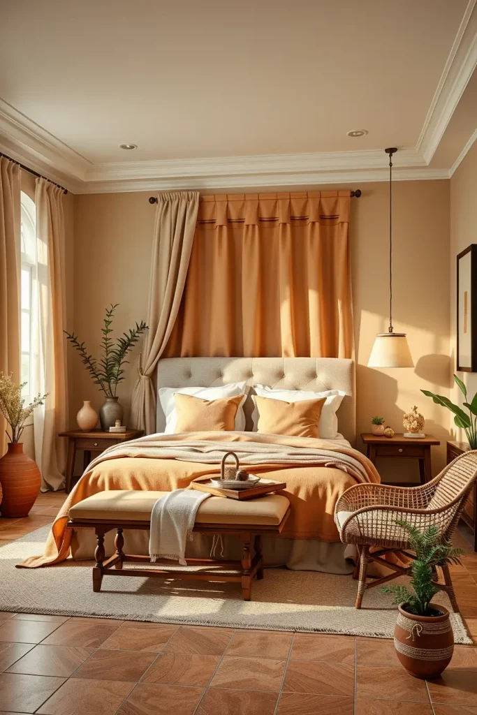 65 Terracotta and Tan Bedroom Ideas for a Warm and Elegant Interior