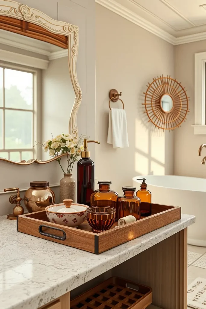 64 Rustic Bathroom Fall Makeover Ideas for a Cozy Seasonal Refresh