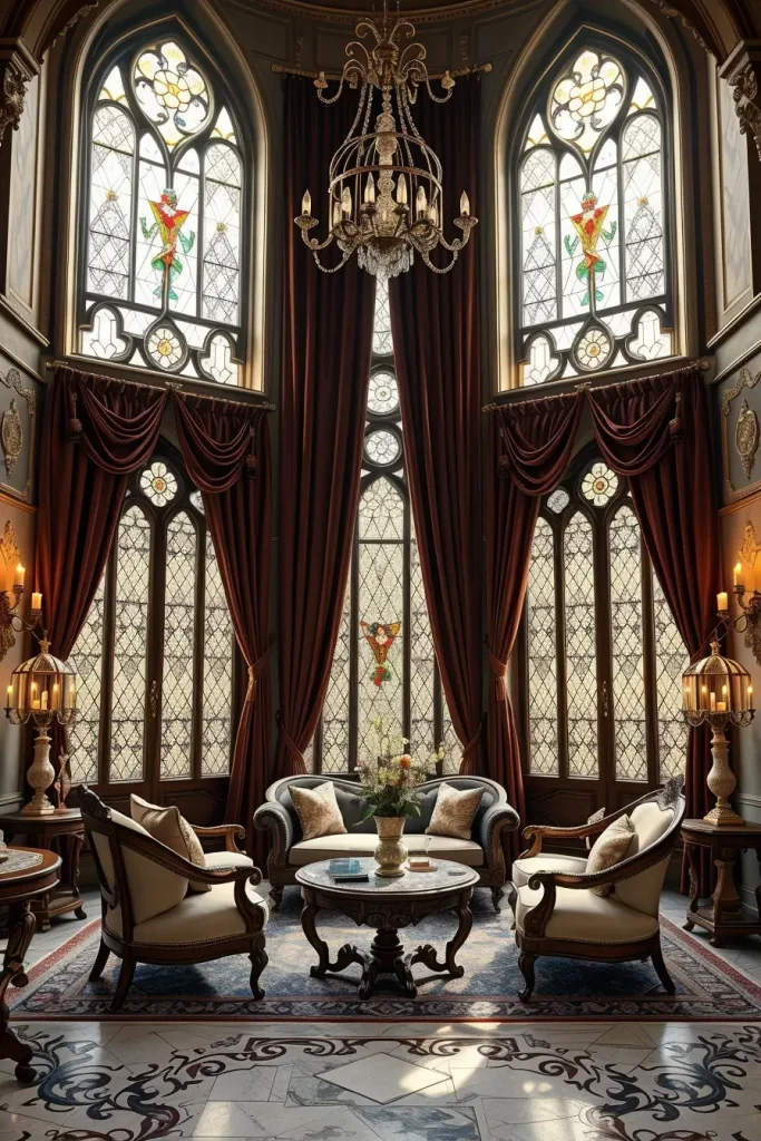 64 Gothic Living Room Arches and Windows: Elegant Design Ideas