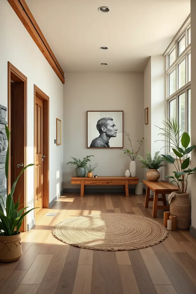 62 Modern Hallway Design With Natural Materials: Stylish Ideas for a Timeless Home
