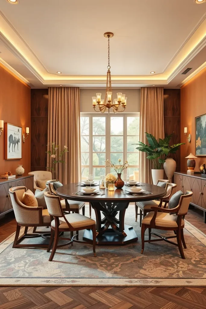 62 Warm-Toned Dining Room Interiors To Inspire Your Home Design