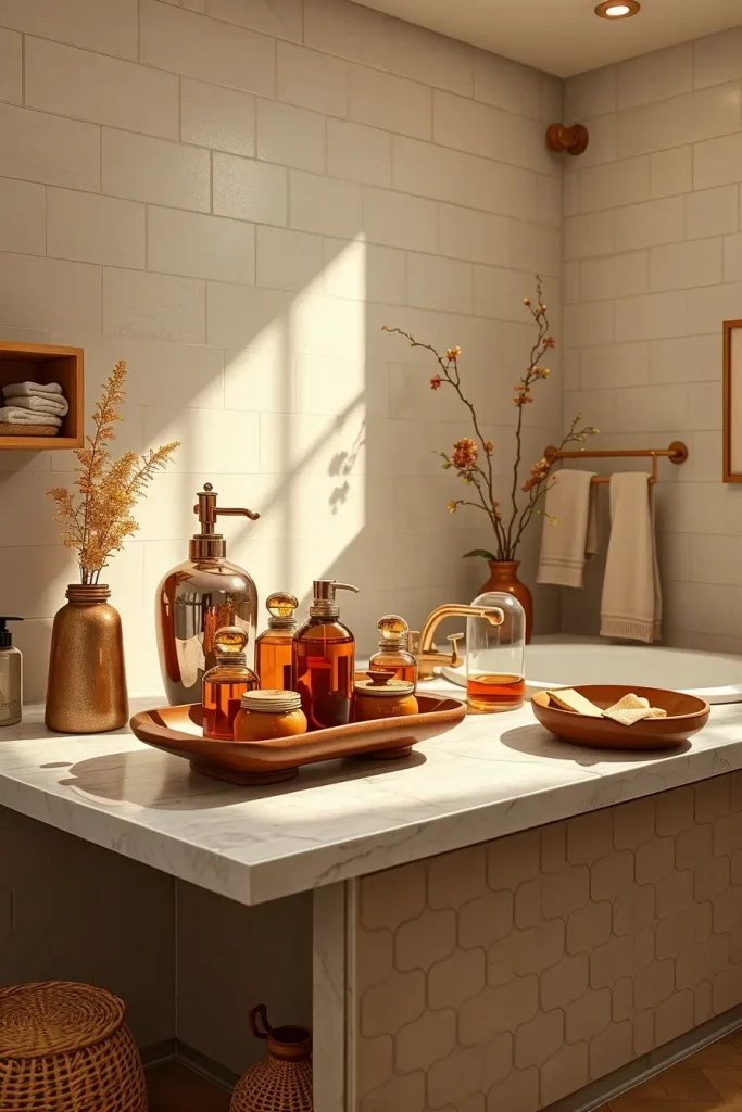 64 Rustic Bathroom Fall Makeover Ideas for a Cozy Seasonal Refresh