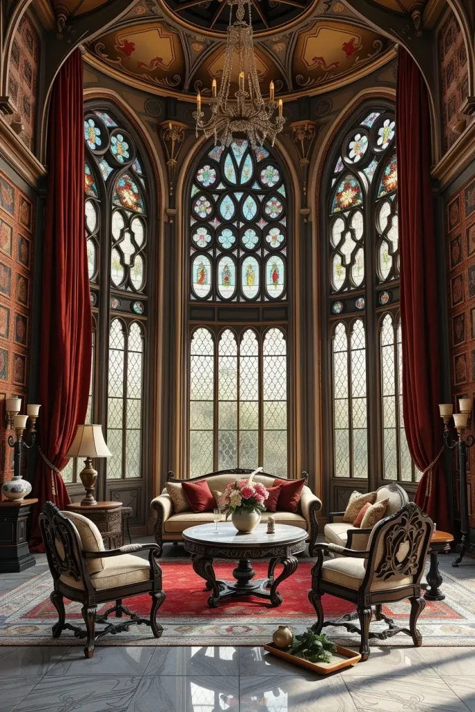 64 Gothic Living Room Arches and Windows: Elegant Design Ideas