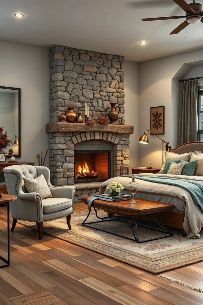 Stone Fireplace Bedroom: Cozy and Modern Design Ideas for Every Style
