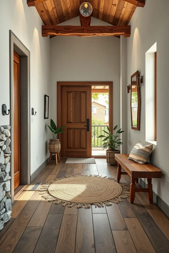 62 Modern Hallway Design With Natural Materials: Stylish Ideas for a Timeless Home