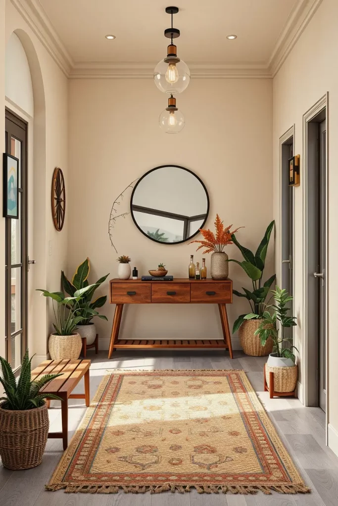 65 Earthy Hallway Styling Tips to Create a Warm and Natural Entryway