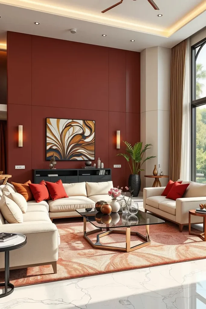 64 Cherry Coded Living Room Color Palette Ideas for Modern Interiors