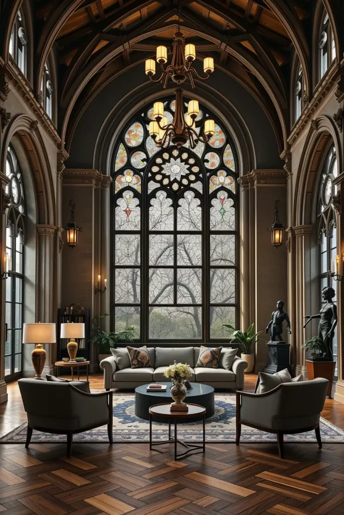 64 Gothic Living Room Arches and Windows: Elegant Design Ideas