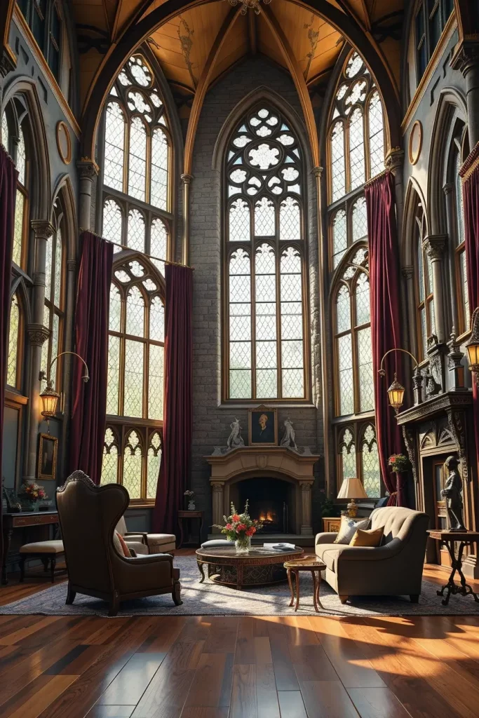 64 Gothic Living Room Arches and Windows: Elegant Design Ideas