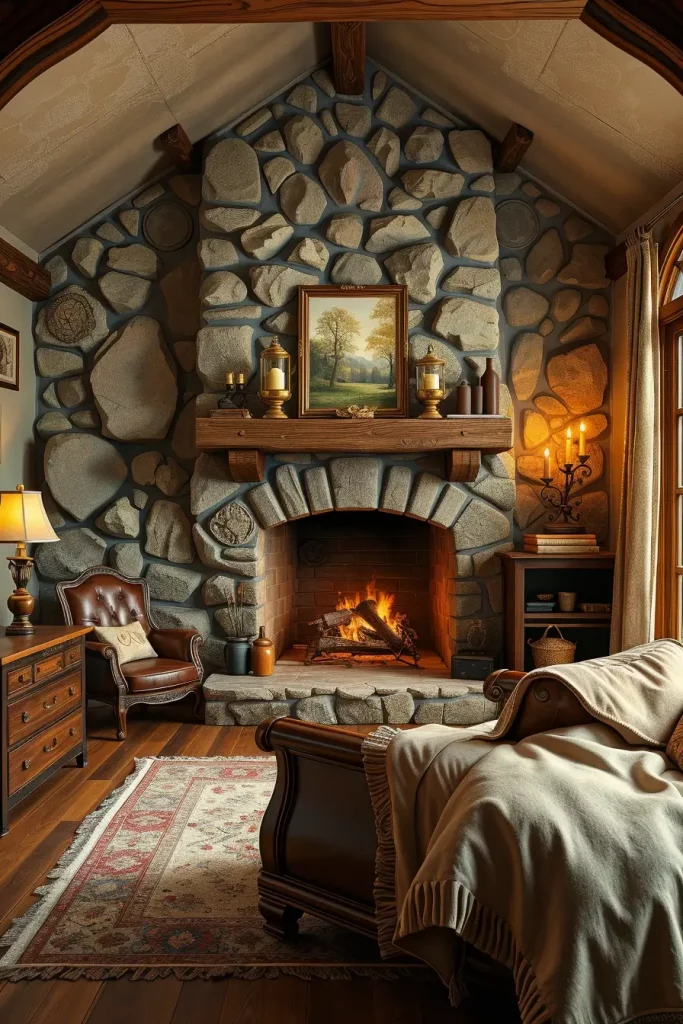 Stone Fireplace Bedroom: Cozy and Modern Design Ideas for Every Style