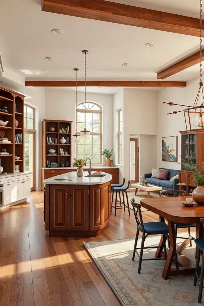 66 Cherry Coded Accents for Open-Plan Houses: Elegant Design Ideas