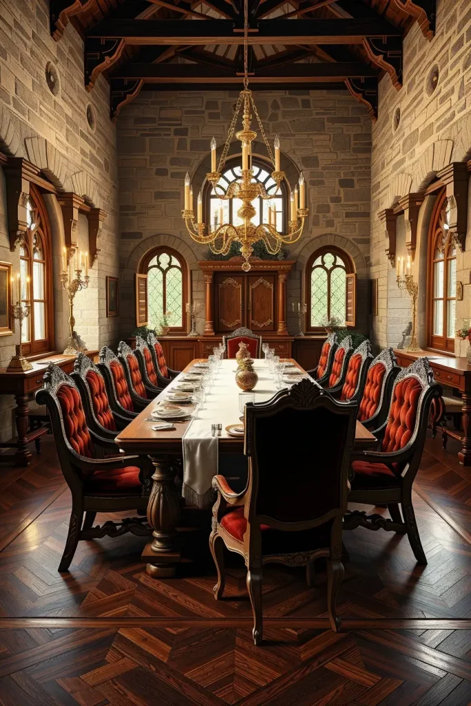 63 Castlecore Kitchen and Dining Room Inspiration Ideas for Timeless Medieval Elegance