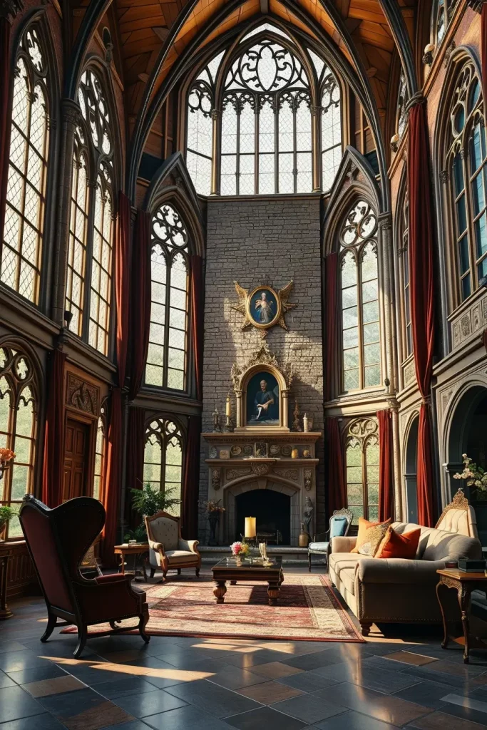 64 Gothic Living Room Arches and Windows: Elegant Design Ideas