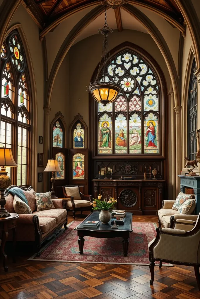 64 Gothic Living Room Arches and Windows: Elegant Design Ideas